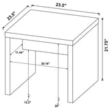 Lynette Square Engineered Wood End Table Mango - 704127 - Luna Furniture