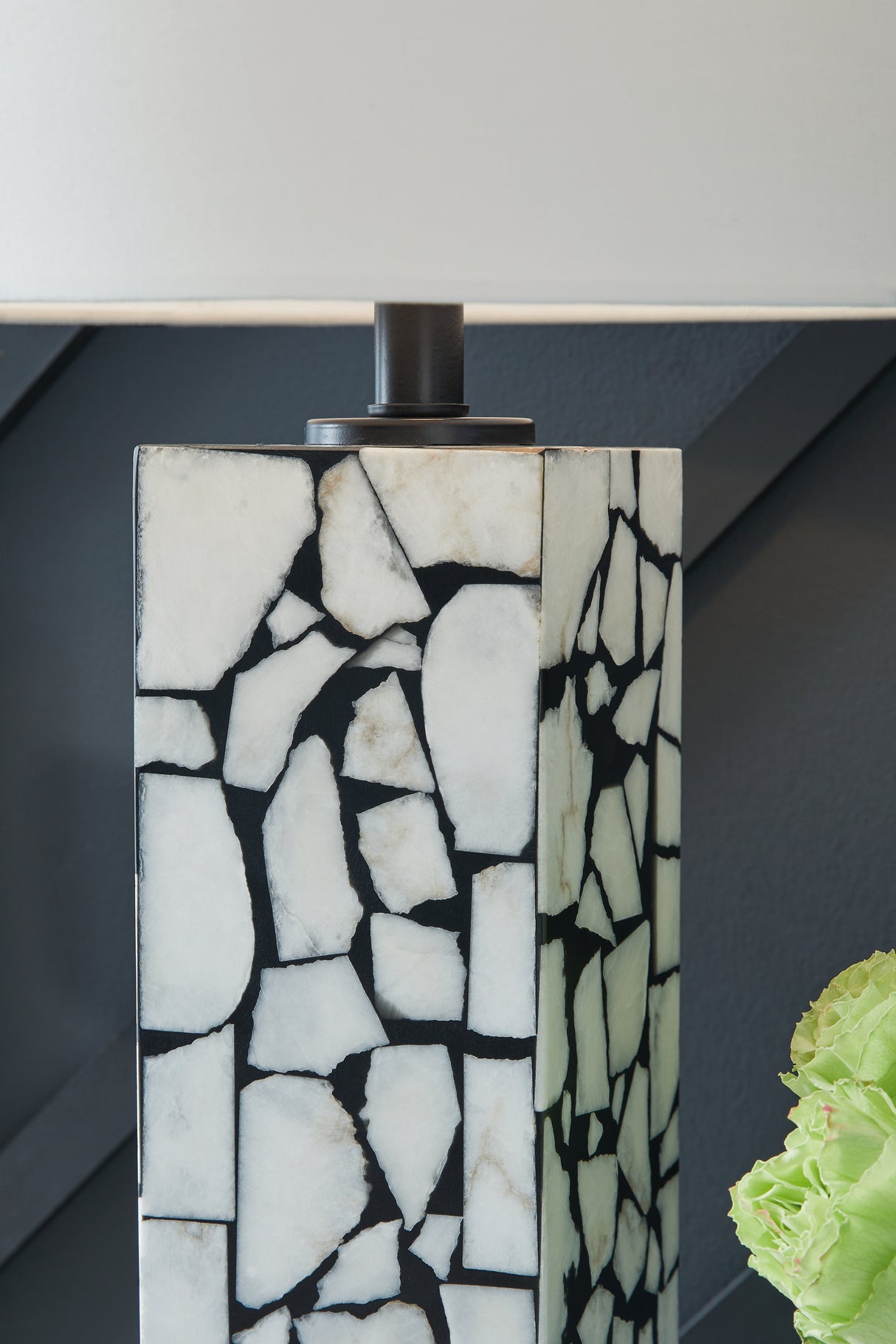 Macaria White/Black Table Lamp from Ashley - Luna Furniture