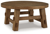 Mackifeld Warm Brown Coffee Table from Ashley - Luna Furniture