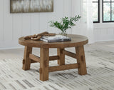 Mackifeld Warm Brown Coffee Table from Ashley - Luna Furniture