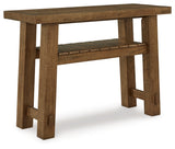 Mackifeld Warm Brown Sofa Table from Ashley - Luna Furniture