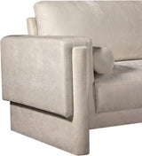 Madeline Chenille Fabric Living Room Chair Beige from Meridian - Luna Furniture