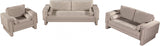 Madeline Chenille Fabric Living Room Chair Beige from Meridian - Luna Furniture