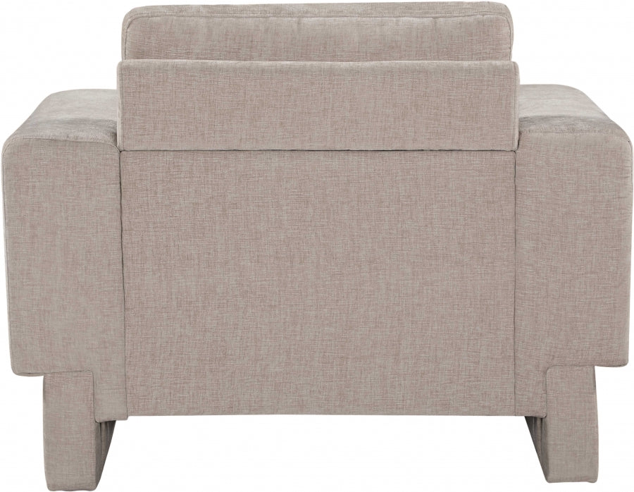 Madeline Chenille Fabric Living Room Chair Beige from Meridian - Luna Furniture