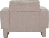 Madeline Chenille Fabric Living Room Chair Beige from Meridian - Luna Furniture