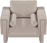 Madeline Chenille Fabric Living Room Chair Beige from Meridian - Luna Furniture