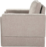 Madeline Chenille Fabric Living Room Chair Beige from Meridian - Luna Furniture