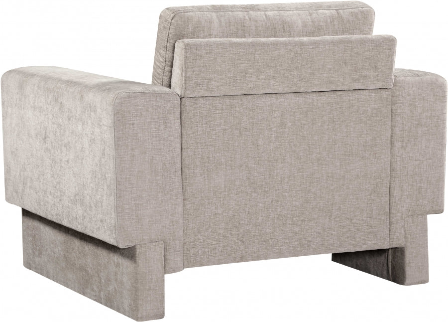 Madeline Chenille Fabric Living Room Chair Beige from Meridian - Luna Furniture