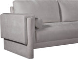 Madeline Chenille Fabric Loveseat Grey from Meridian - Luna Furniture