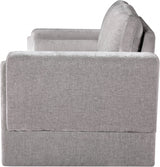 Madeline Chenille Fabric Loveseat Grey from Meridian - Luna Furniture