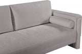 Madeline Chenille Fabric Loveseat Grey from Meridian - Luna Furniture