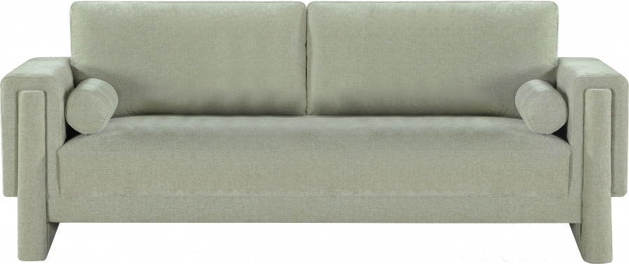 Madeline Chenille Fabric Sofa Mint from Meridian - Luna Furniture