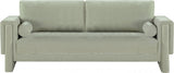 Madeline Chenille Fabric Sofa Mint from Meridian - Luna Furniture