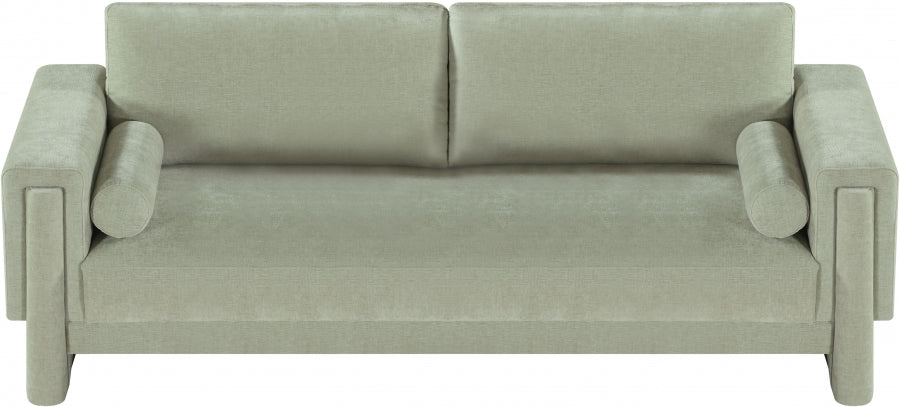 Madeline Chenille Fabric Sofa Mint from Meridian - Luna Furniture