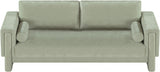 Madeline Chenille Fabric Sofa Mint from Meridian - Luna Furniture