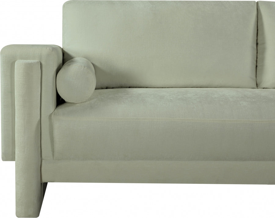 Madeline Chenille Fabric Sofa Mint from Meridian - Luna Furniture