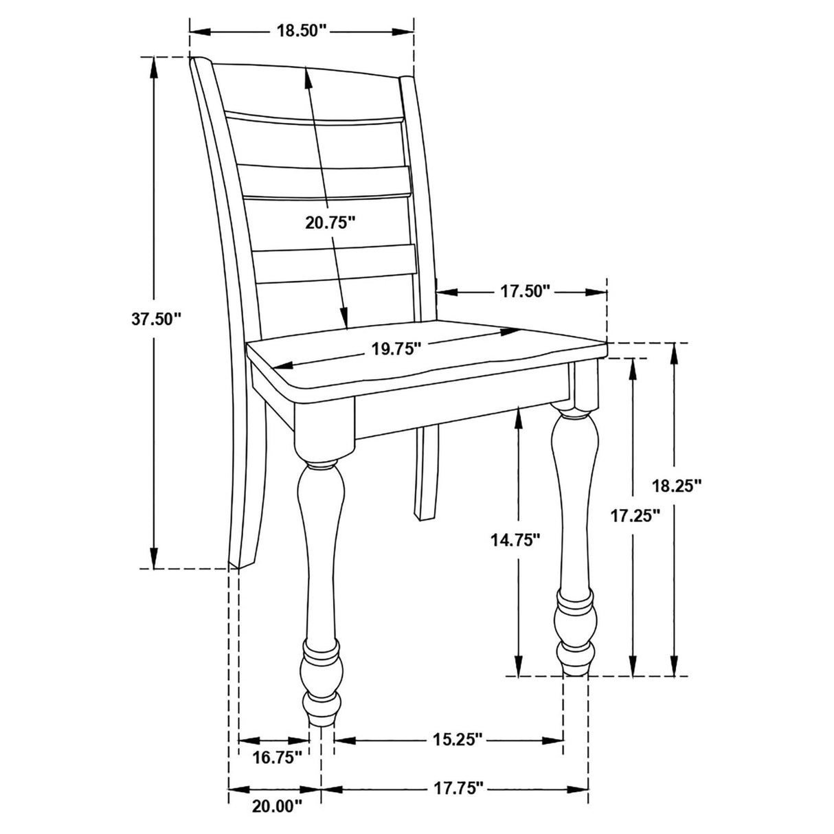 Madelyn 7-piece Rectangle Dining Set Dark Cocoa and Coastal White - 110381-S7 - Luna Furniture