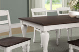 Madelyn 7-piece Rectangle Dining Set Dark Cocoa and Coastal White - 110381-S7 - Luna Furniture