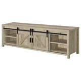 Madra Rectangular TV Console with 2 Sliding Doors from Coaster - Luna Furniture