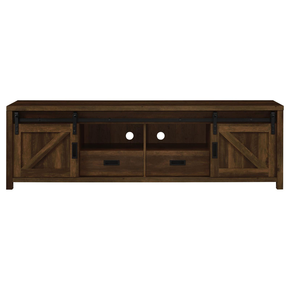 Madra Rectangular TV Console with 2 Sliding Doors from Coaster - Luna Furniture