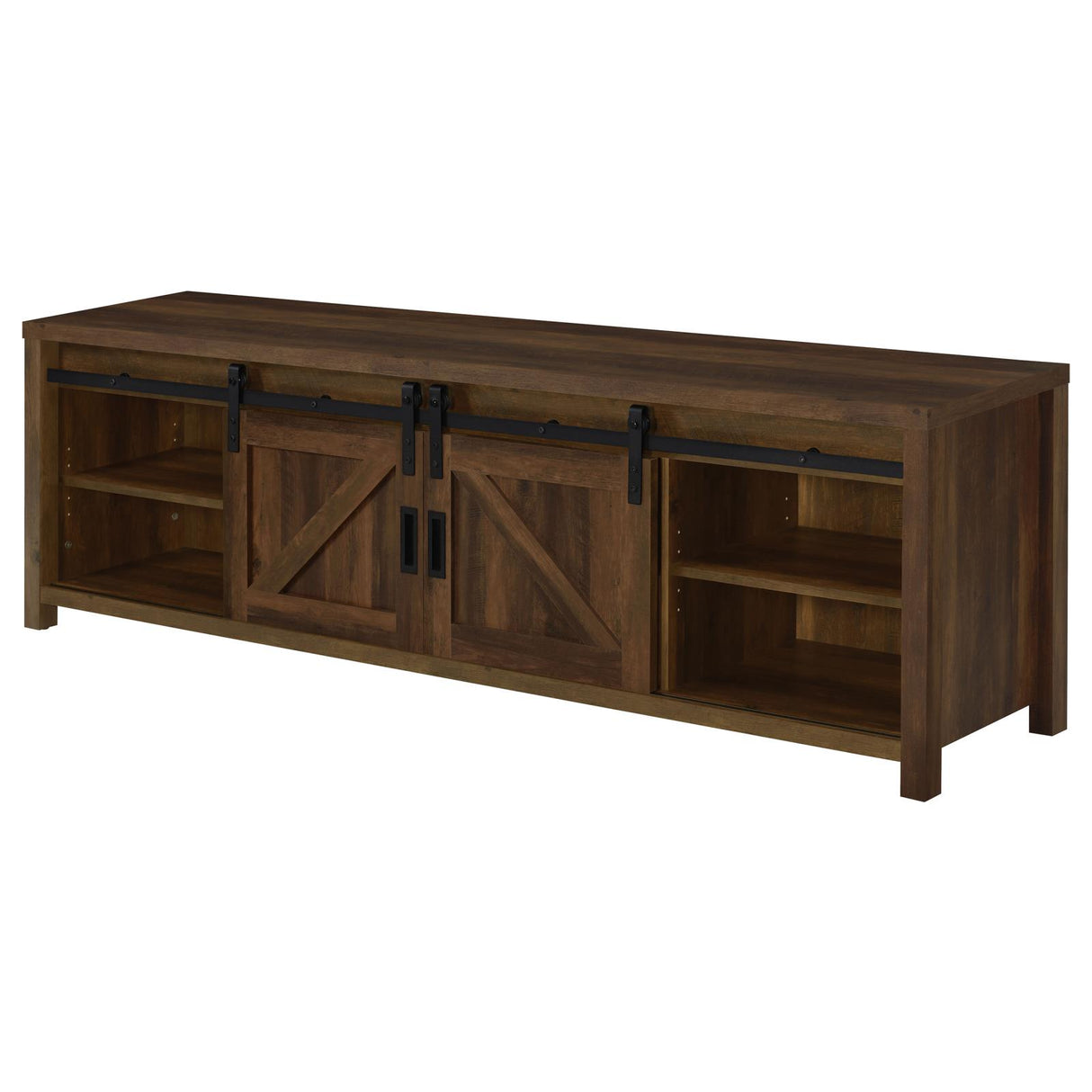 Madra Rectangular TV Console with 2 Sliding Doors from Coaster - Luna Furniture