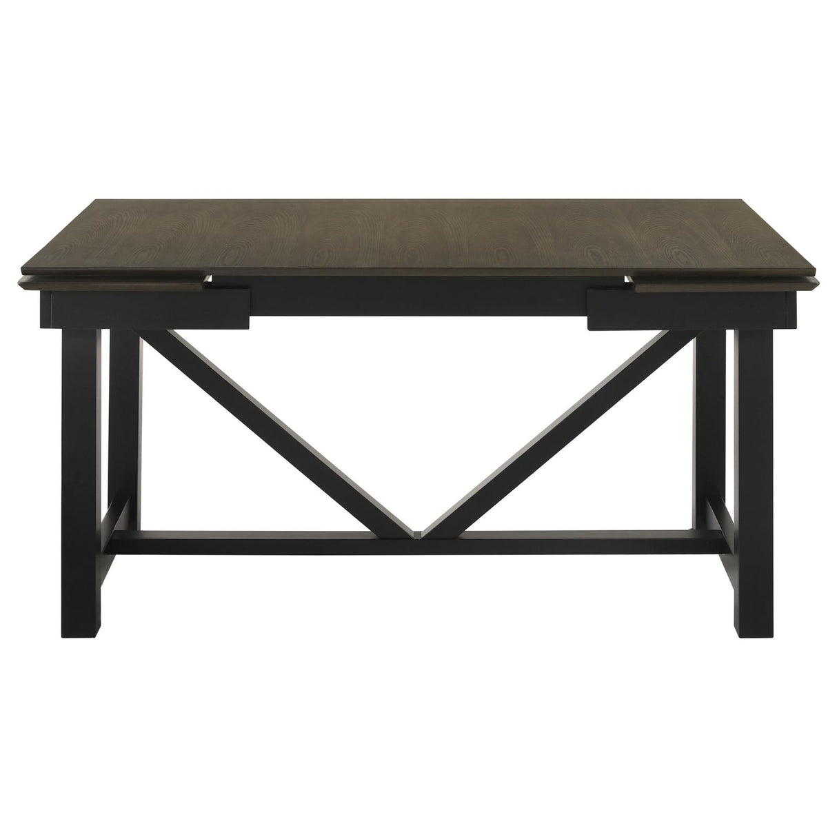 Malia Rectangular Dining Table with Refractory Extension Leaf Black from Coaster - Luna Furniture