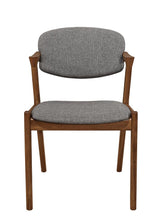 Malone Dining Side Chairs Grey and Dark Walnut (Set of 2) - 105352 - Luna Furniture