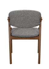 Malone Dining Side Chairs Grey and Dark Walnut (Set of 2) - 105352 - Luna Furniture