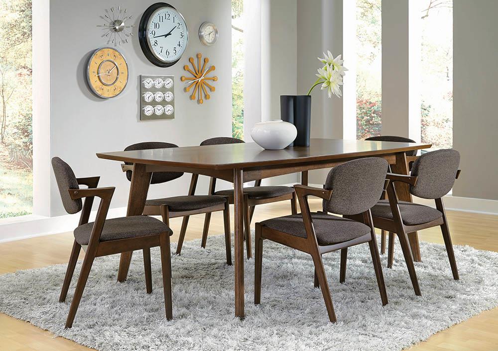 Malone Dark Walnut Rectangular Dining Table from Coaster - Luna Furniture