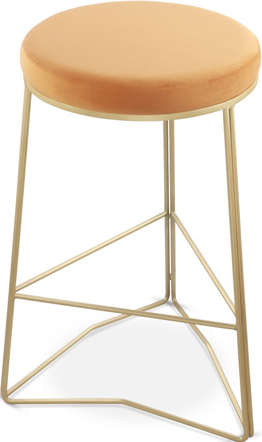 Tres Mango Velvet Counter Stool from Meridian - Luna Furniture