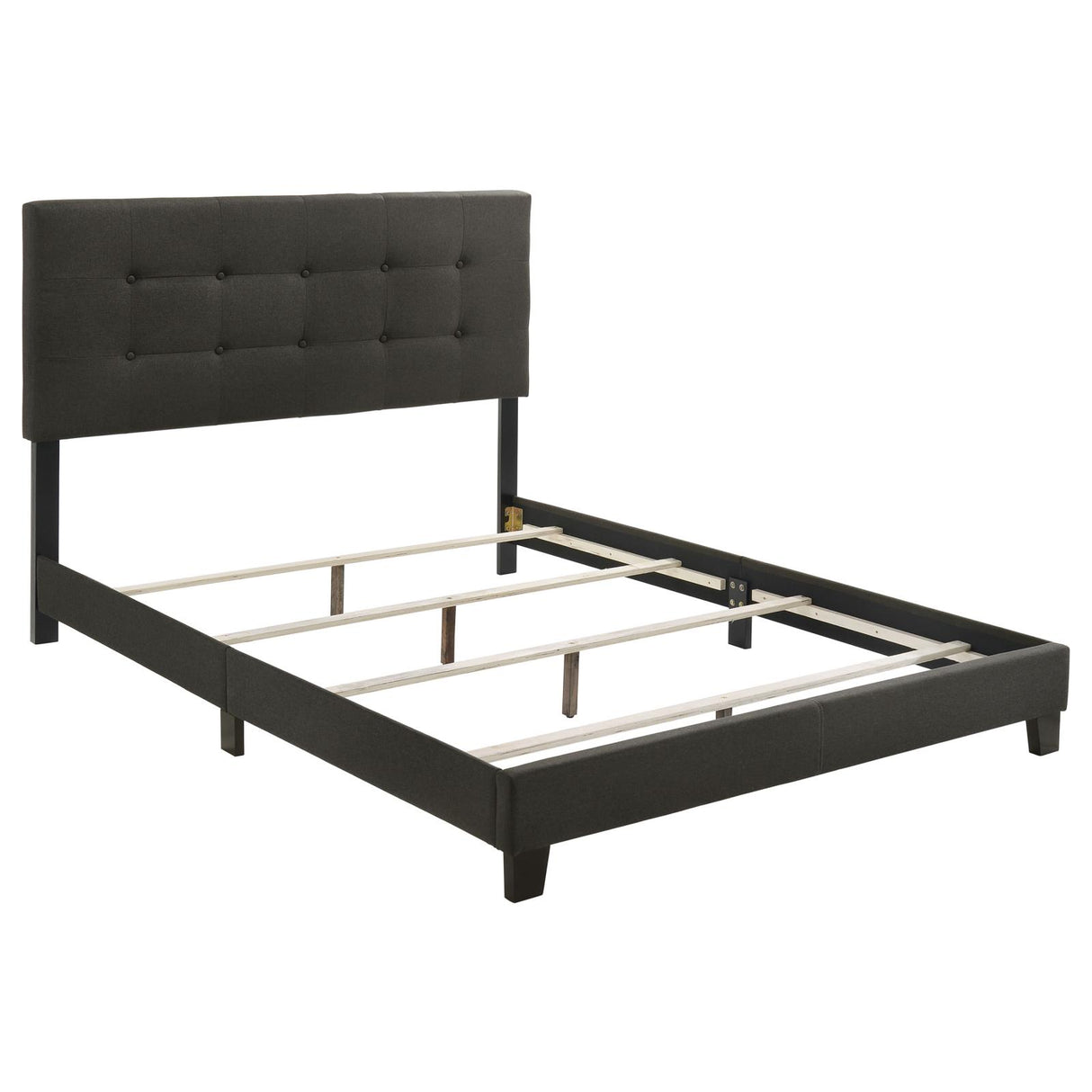 Mapes Tufted Upholstered Queen Bed Charcoal from Coaster - Luna Furniture