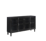 Mapleton Black 4-Door Accent Cabinet from Coaster - Luna Furniture