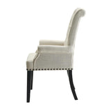 Mapleton Tufted Back Upholstered Arm Chair Beige - 190163 - Luna Furniture