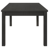 Marbrisa 5-piece Rectangular Dining Table Set Matte Black - 123071-S5 - Luna Furniture