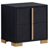 Marceline 2-drawer Nightstand Black from Coaster - Luna Furniture