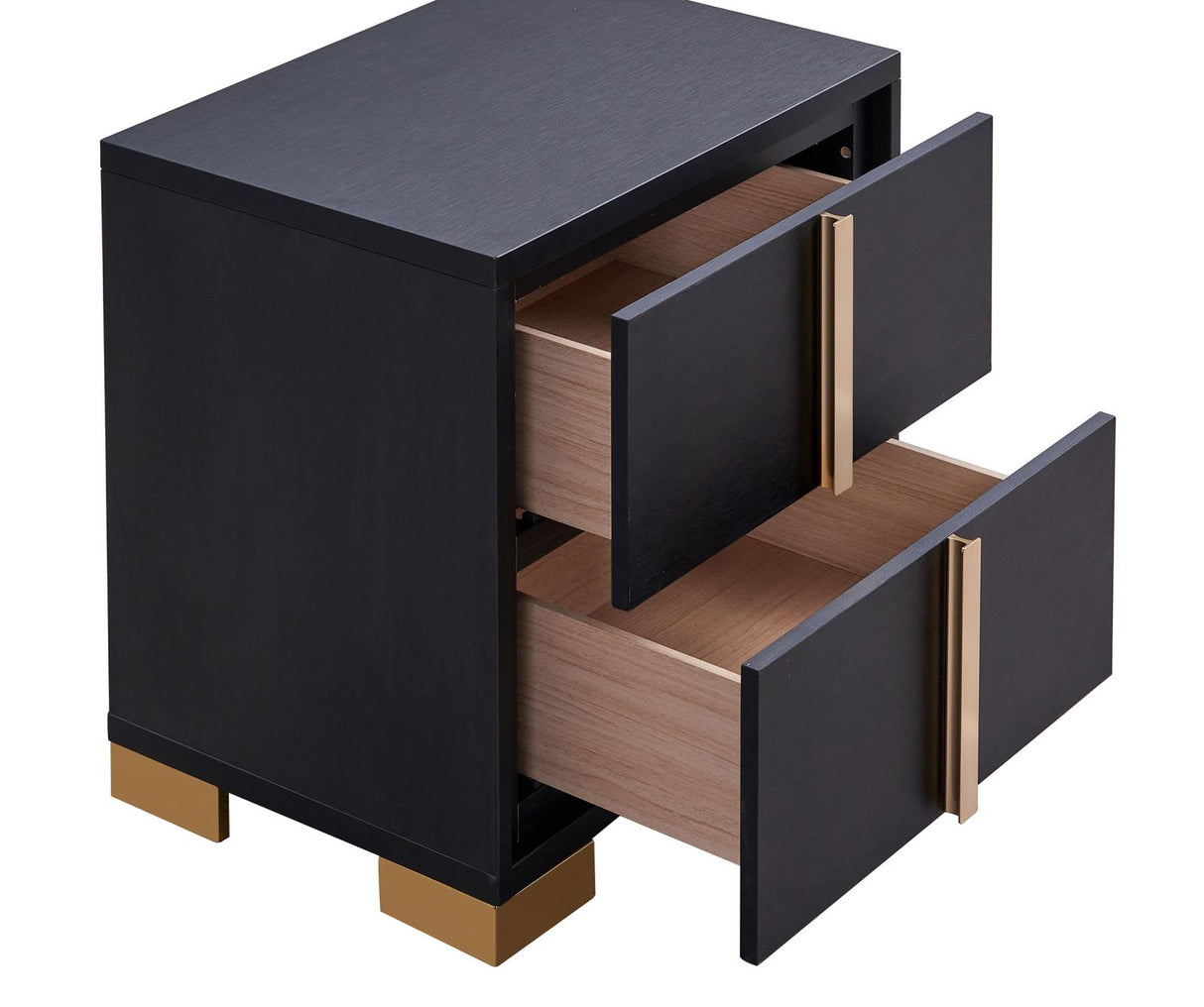 Marceline 2-drawer Nightstand Black from Coaster - Luna Furniture