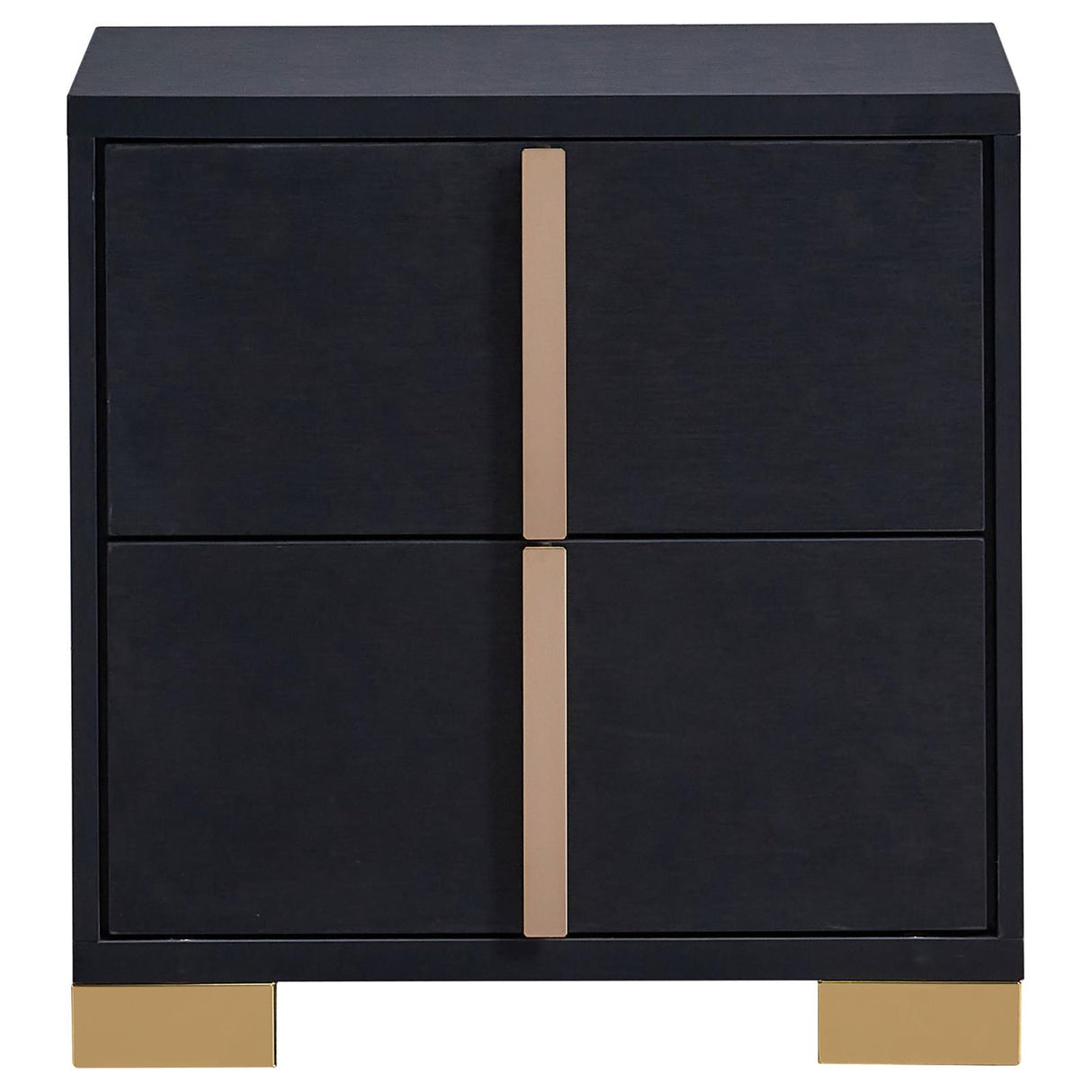 Marceline 2-drawer Nightstand Black from Coaster - Luna Furniture