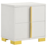 Marceline 2-drawer Nightstand White from Coaster - Luna Furniture