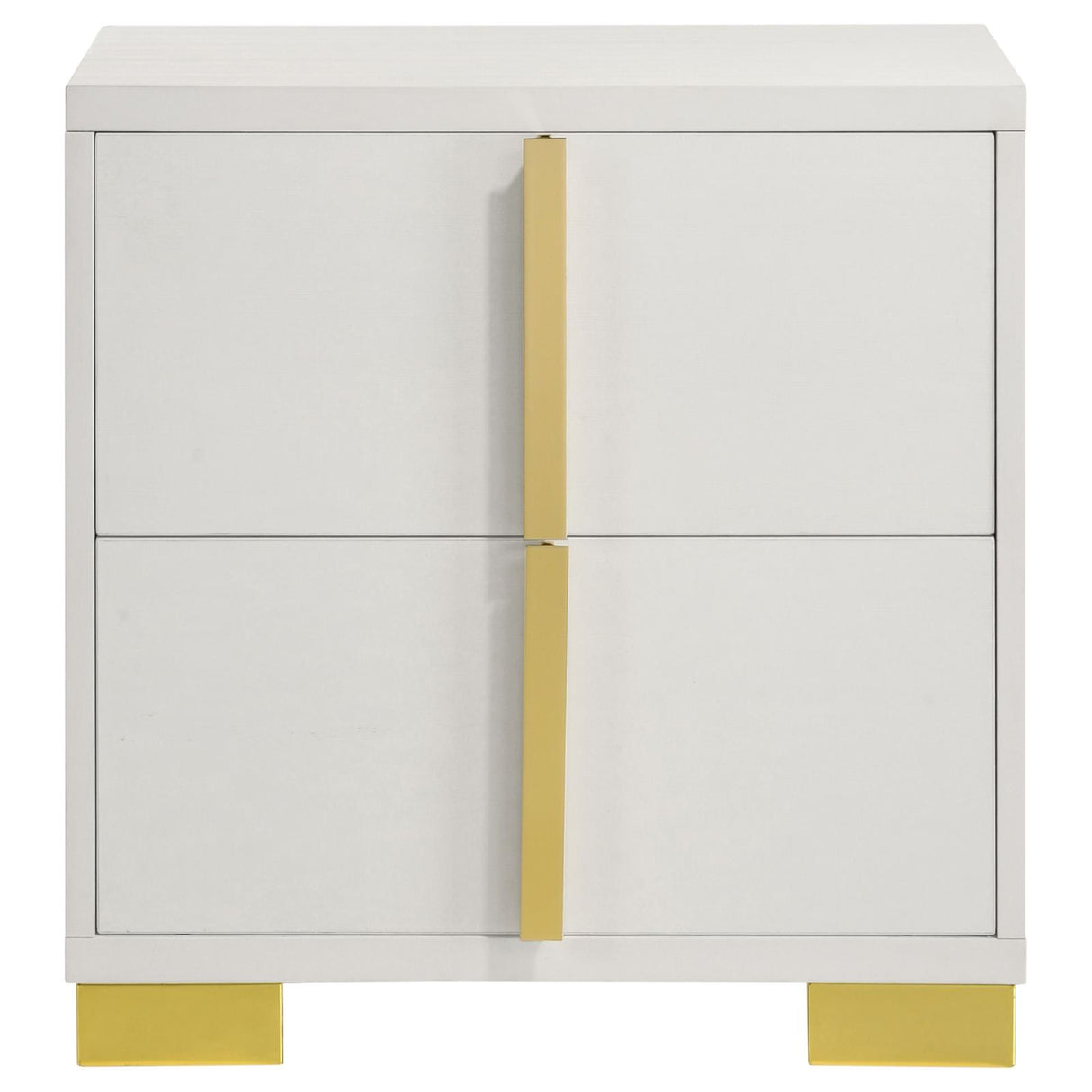 Marceline 2-drawer Nightstand White from Coaster - Luna Furniture