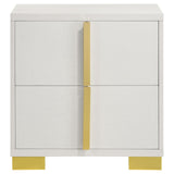 Marceline 2-drawer Nightstand White from Coaster - Luna Furniture