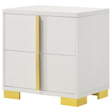 Marceline 2-drawer Nightstand White from Coaster - Luna Furniture