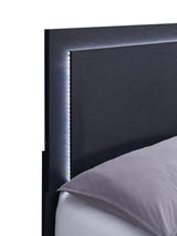 Marceline Black 4-Piece Twin Bedroom Set with LED Headboard from Coaster - Luna Furniture