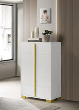 Marceline 5-drawer Chest White from Coaster - Luna Furniture