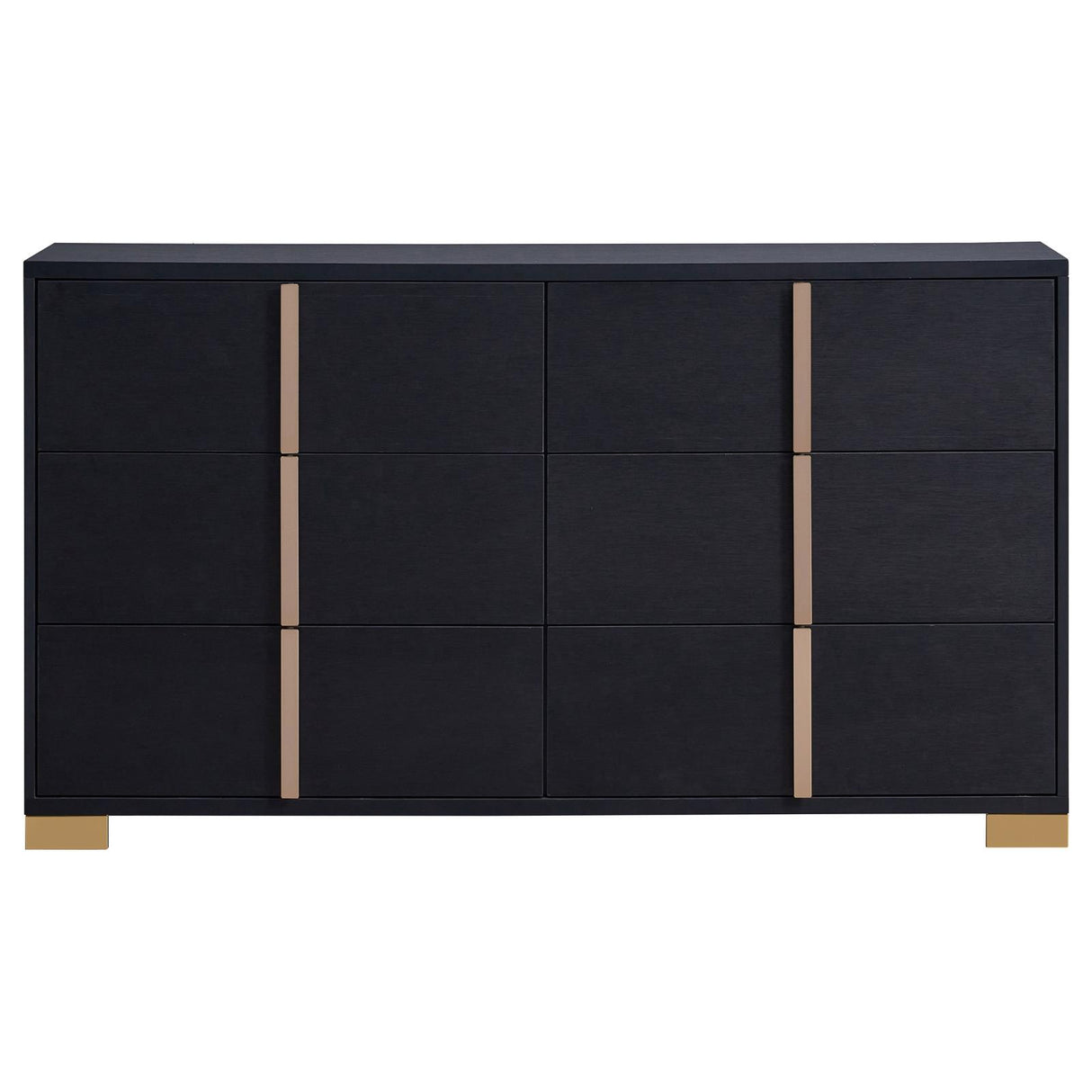 Marceline Black 5-Piece Full Bedroom Set with LED Headboard from Coaster - Luna Furniture