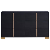 Marceline Black 5-Piece Full Bedroom Set with LED Headboard from Coaster - Luna Furniture