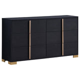 Marceline Black 5-Piece Queen Bedroom Set with LED Headboard from Coaster - Luna Furniture