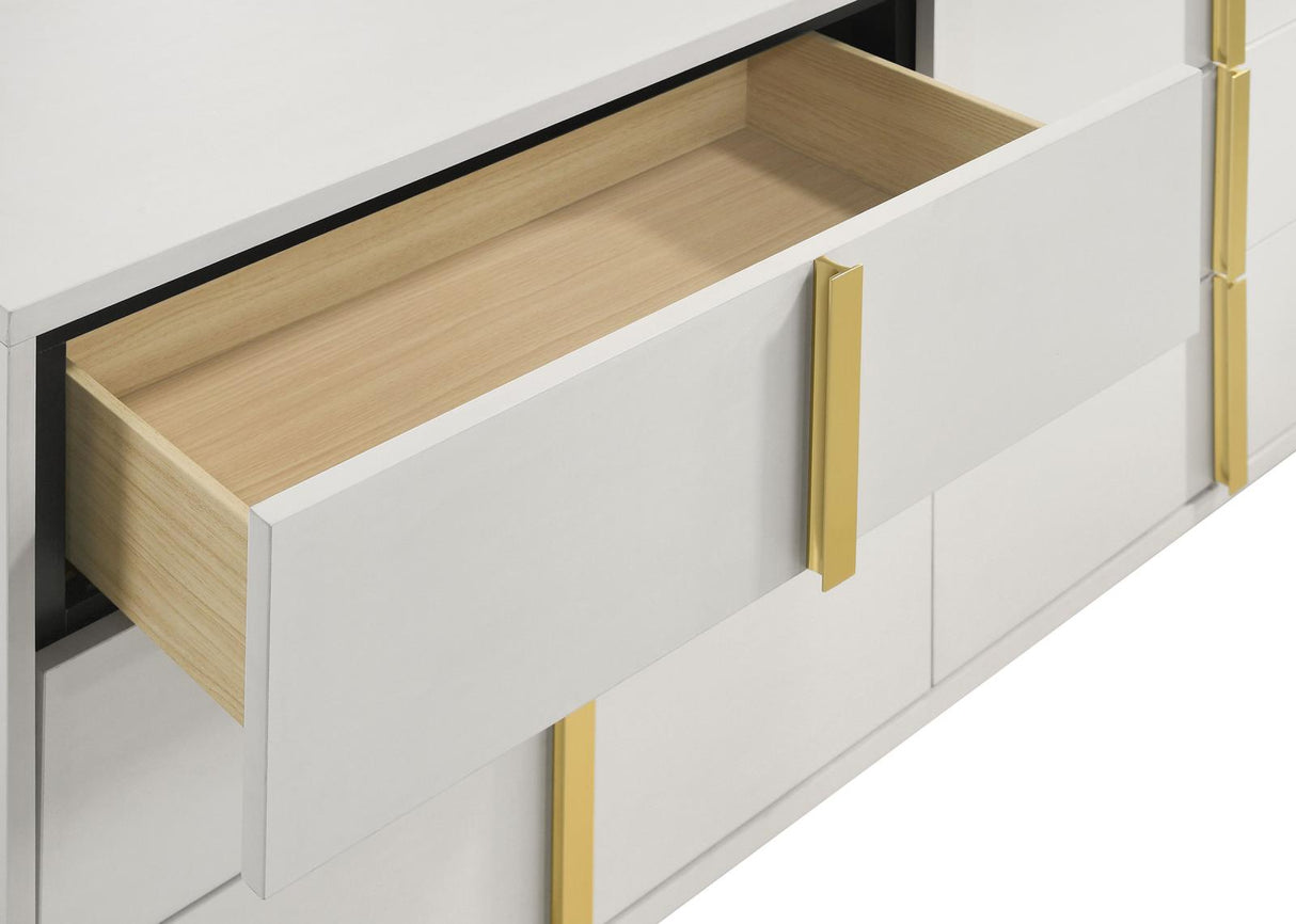 Marceline 6-drawer Dresser White from Coaster - Luna Furniture