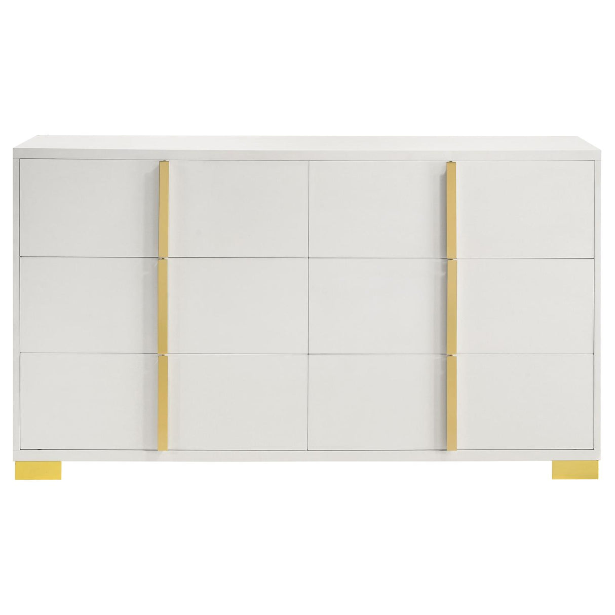 Marceline 6-drawer Dresser White from Coaster - Luna Furniture