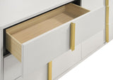 Marceline 6-drawer Dresser with Mirror White from Coaster - Luna Furniture