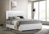 Marceline Full Bed with LED Headboard White from Coaster - Luna Furniture